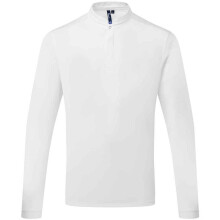 (S, White) Premier Mens Essential Coolchecker Long-Sleeved Chef Shirt