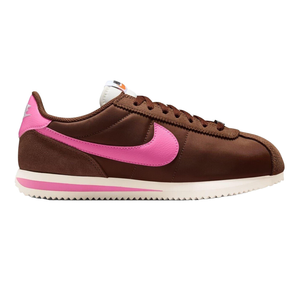 Nike (6 Uk, Brown/Pink) Womens/Ladies Cortez Suede Trainers