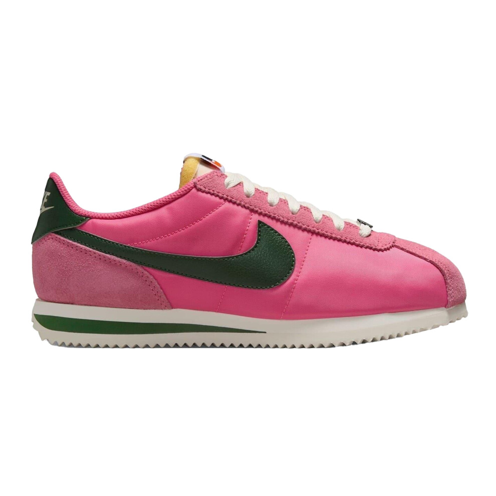 Nike (7 Uk, Pink/Green) Womens/Ladies Cortez Suede Trainers