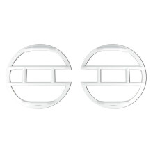 Car Headlight Guard Cover Protector Trim for  Bronco 2021-2024 Accessories White