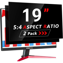 ZOEGAA Sichtschutzfilter für Monitor 19" 5:4 Set 2 Stück Schwarz — privatsphärenfilter 19 zoll, blickschutzfilter 5 4, zoegaa monitorfilter