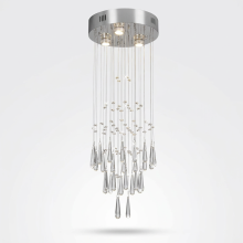 Lustre Moderne en Cristal Luxueux Élégant Lanterne en Cristal 77 cm — eclairage glamour, plafonnier salon