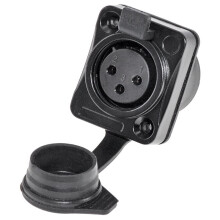 10X 3 Pole Holder 3 Pole Waterproof Male and Female Microphone Audio Plug Xlr Balanced Threaded XLR Holder, C
