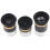 3 PÇS/SET 1,25 Polegadas 62 Graus 4mm 10mm 23mm Telescópio Astronômico Asférico Conjunto de Combinação de Ocular  Angular 4