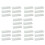 30 Sets Horizontal Blinds Replacement Slats, White Horizontal Blind Repair Tabs, White Blind Fixers for Horizontal 2