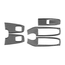 For Crosstrek 2024 2025 Carbon Fiber Car Door Window Lift Button Frame Trim Stickers Accessories