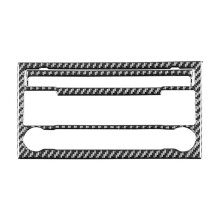 For A4 S4 B7 2005-2008 Carbon Fiber Center Console CD Radio Control Panel Cover Trim Interior Accessories