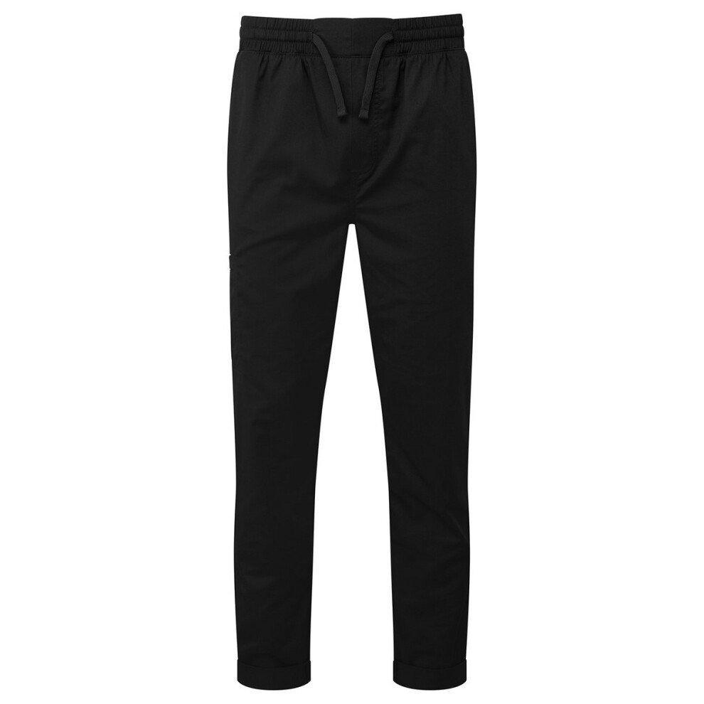 Premier (3Xl, Black) Mens Recyclight Cargo Chef Trousers