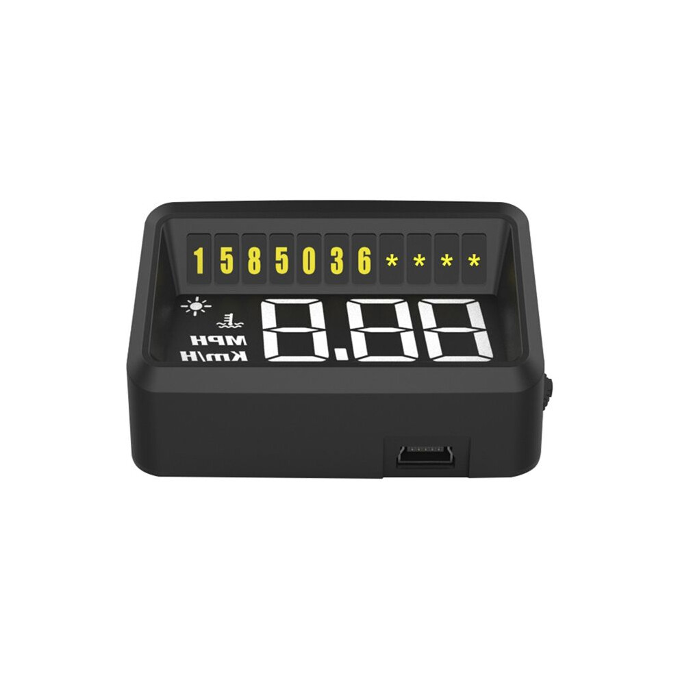 Car Display Hud Projector Display Obd2 Driving Computer Temperature Digital Car Speedometer Accessories 6033075519515