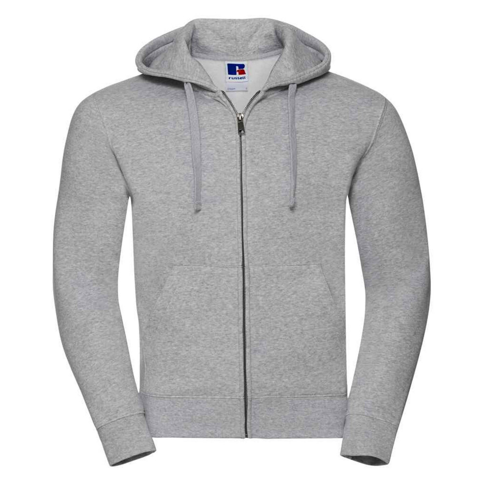 Russell (4Xl, Light Oxford) Mens Authentic Hooded Sweatshirt