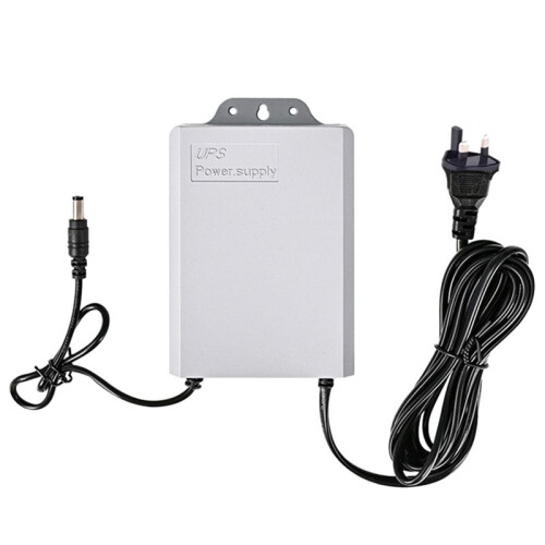 12V-2A UPS Power Supply for WiFi Router Modem Security Camera for Power Outages UK Plug