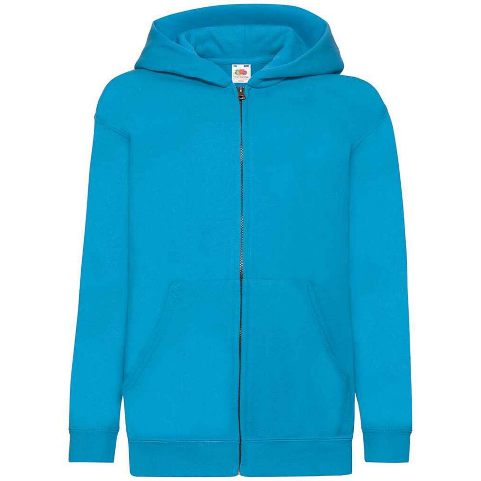 Fruit Of The Loom (12-13 Years, Azure) Childrens/Kids Hooded Sweatshirt