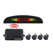 Wireless Car Auto Parktronic LED Parking Sensor with 4 Sensors Reverse Backup Car Parking  Monitor Detector System