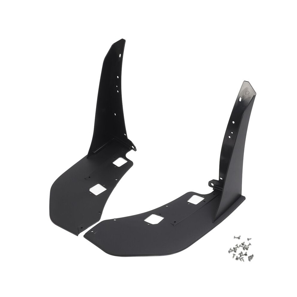 1Pair Of Front Bumper Corner Spoiler Prevent Collision Front Side Corner Winglet For Mustang Gt500 2014 To 2021 Black 4714222156600