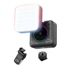 MiniPocket RGB Fill Light Portable Photography LED Video Light for Mobile Phone Selfie Live for Camera Laptop RGB Lamp,B