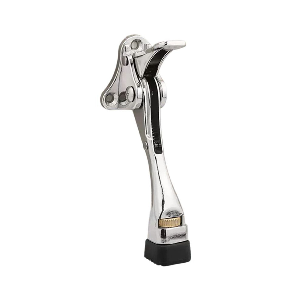 Stainless Steel Kickdown Kick Down Door Holder Rubber Buffer Mute Duty Height-Adjustable For Home Garage 4713543539642