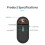 134.2KHz RFID Reader Pet Microchip Scanner Portable Animal Chip Reader for Animal ID Number Identification Black 5