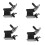 4-Pack Anti-Vibrate Generator Rubber Mounts 68325-ZC2-000 Compatible for 1
