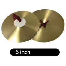 2pcs Crash Cymbals Musical Instrument Drum Cymbal Practice Traditional Hand Cymbal Alloy for Party