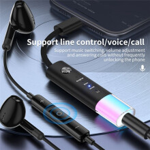 Universal Typec to 3.5mm Headphone Audio Converter Hifi Sound Quality 7.1 Channel Wired Call Typec Adapter Silver Grey