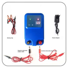 Cerca Eléctrica de 10 , 1,5 Julios, 8-12 KV, para Animales, Cerca de Granja, Energizador, Cargador, Controlador de Pulsos de Voltaje, para Aves de