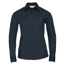 (2XL, French Navy) Russell Collection Ladies/Womens Long Sleeve Shirt
