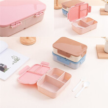 1 Stuk 1200 Ml Lunchbox met Klapdeksel, Draagbaar, Lekvrij en Waterdicht Ontwerp voor Gebruik Buitenshuis, School, Kantoor, Draagbaar, Roze A