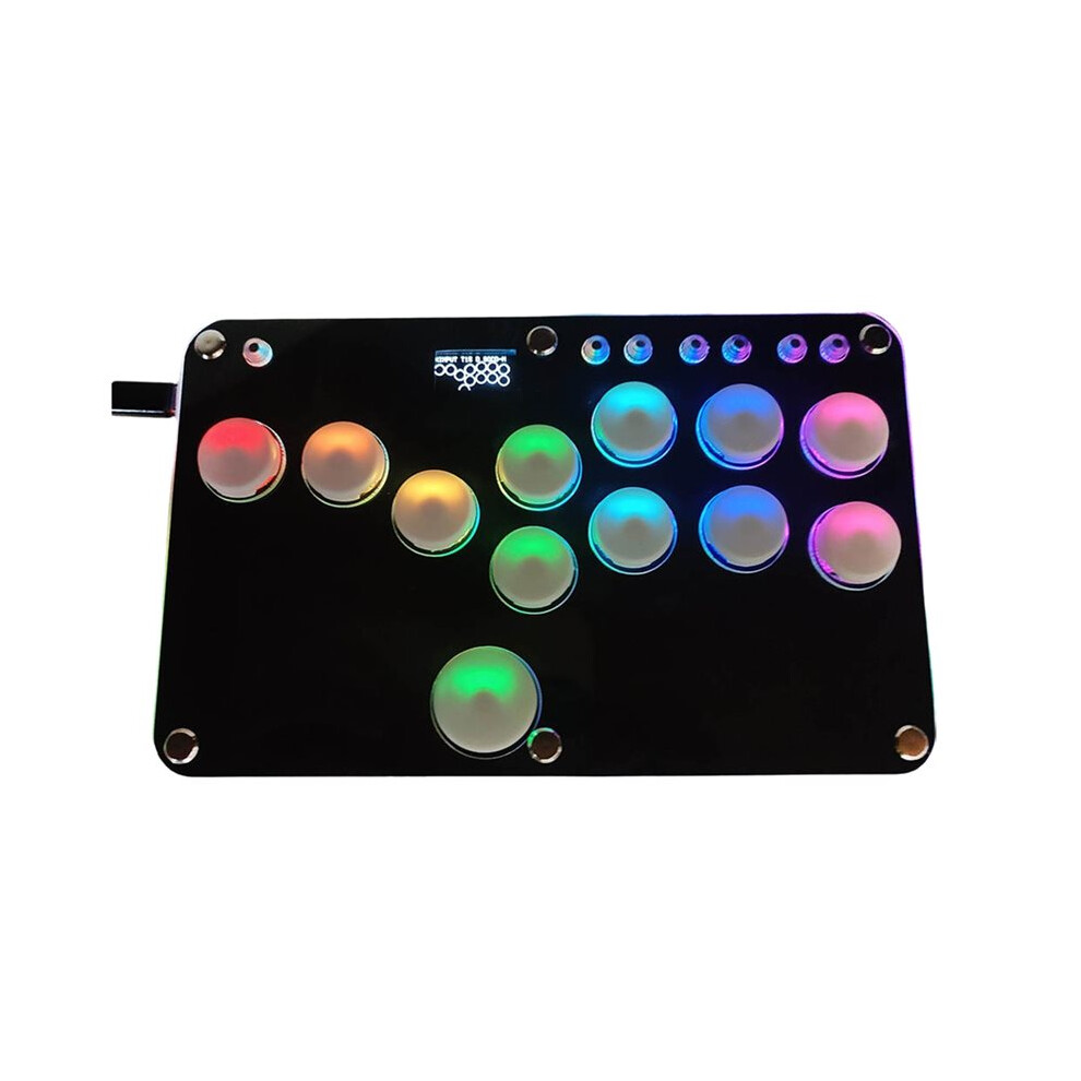 Stickless Arcade Stick Controller For Ps4/Ps5 Supports Kailh Hot-Swap Rgb Button-Type Hitbox Fightstick Black 6031353658703