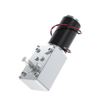 Micromoteur à Vis Sans Fin 12 V CC Inversable, Moteur Autobloquant Haute Puissance en Métal