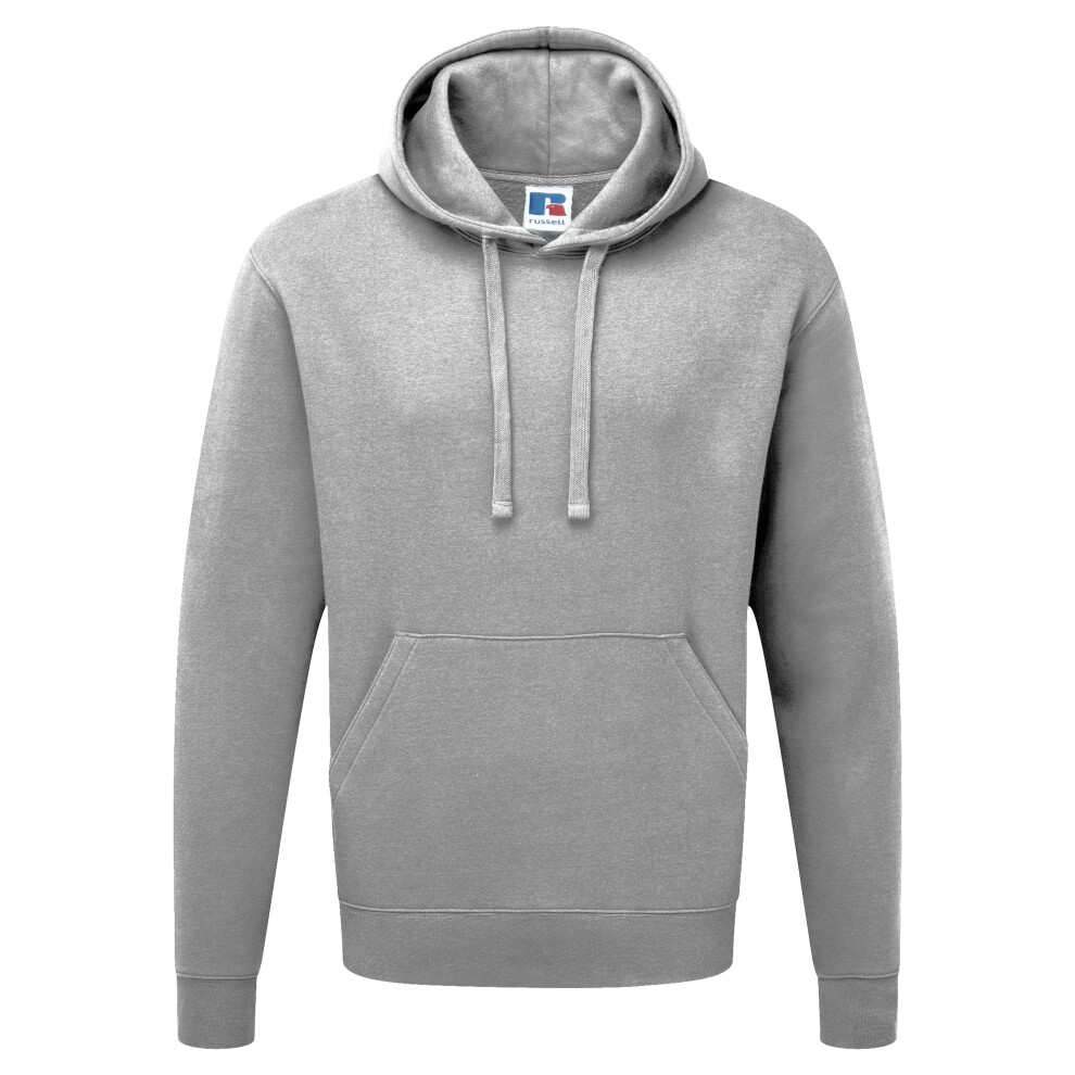 Russell (3Xl, Light Oxford) Mens Authentic Hooded Sweatshirt / Hoodie