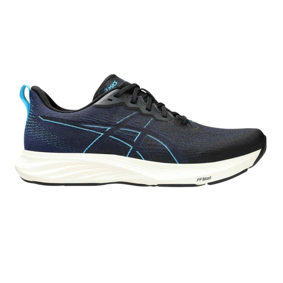 Asics (9 Uk, Black/Blue) Mens Dynablast 4 Cushioned Shoes