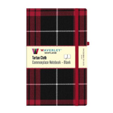MacQueen of Skye Tartan Blank Notebook Large 21cm x 13cm by Waverley S