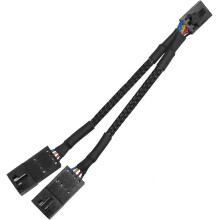 RGB Lighting Extension Cable 1to2 Splitter Cable 4pin Male to Dual Female Used for Fan Hub Splitter AdapterCable