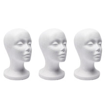 3X Foam Mannequin Model Sunglasses Eyeglass Stand Hat Cap Display Holder Headset Mannequin Display Stand Rack