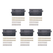 5X Car 11 Way Fuse Holder Relay Box with Terminals Relays Waterproof Connectors