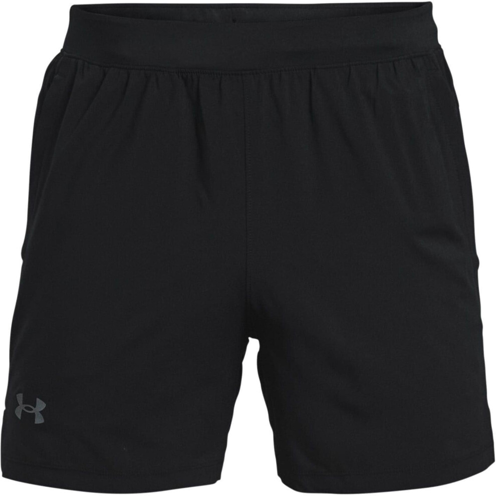 Under Armour (M, Black/Reflective) Mens Launch Shorts