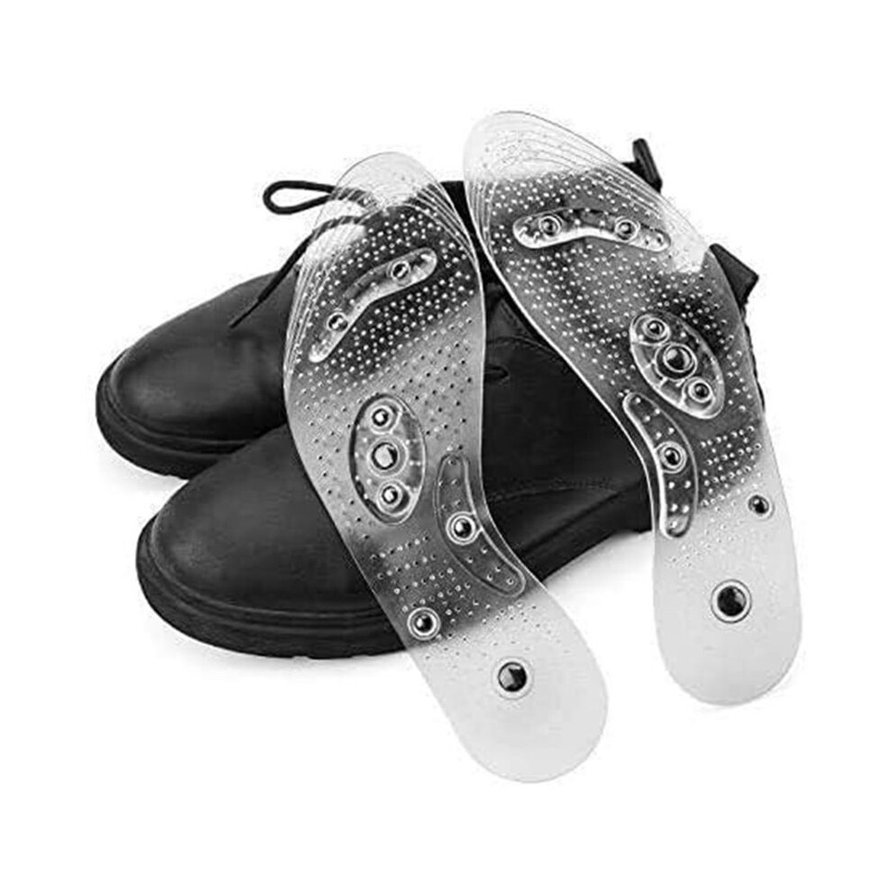 3Pairs Acupressure Magnetic Massage Insoles, Foot Massage Shoe-Pad Foot Therapy Reflexology Pain Relief Shoe Insoles A