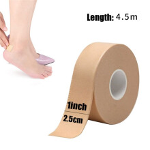 Selbstklebender Blasenschutz-Fußpflegeaufkleber 2,5 cm X 4,5 M für Zehen, Fersen, Fußflächen, Finger und Knöchelunterstützung