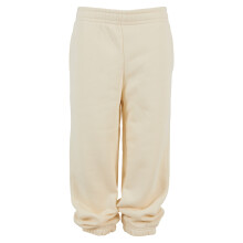 (11-12 Years, White Sand) Build Your Brand Childrens/Kids Fluffy Sweatpants