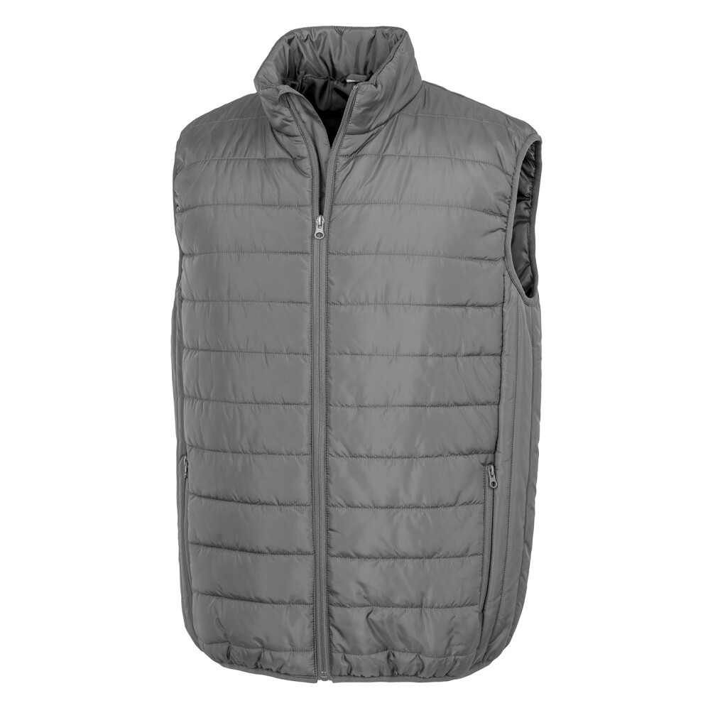 Result (S, Grey) Mens Promo Body Warmer