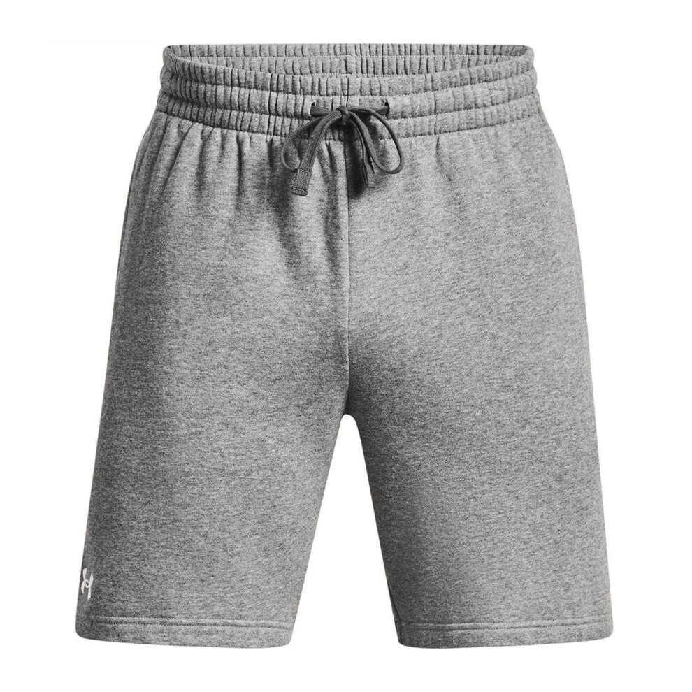Under Armour (S, Frost Gray) Mens Rival Cotton Blend Shorts