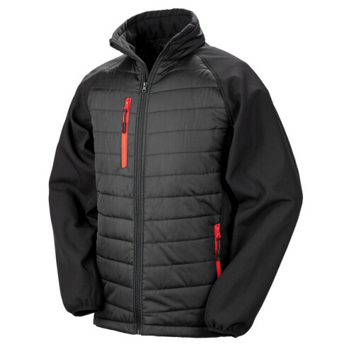 Result (4XL, Black/Red) Result Womens/Ladies Compass Soft Shell Jacket