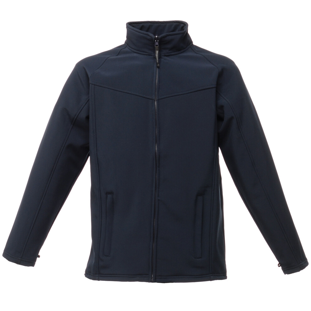 Regatta (L, Navy/Navy) Mens Uproar Lightweight Wind Resistant Softshell Jacket