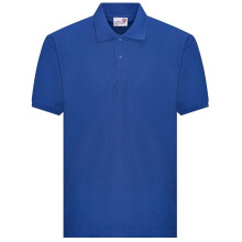 (S, Royal Blue) Awdis Adults Unisex Academy Pique Polo Shirt