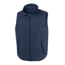 (3XL, Navy/Lime) Result Unisex Adult Thermoquilt Gilet
