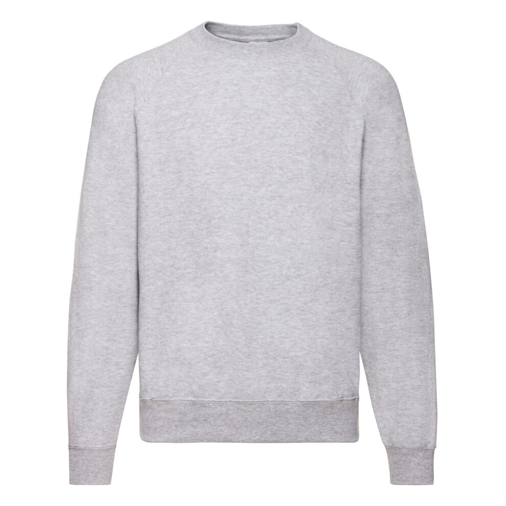 Fruit Of The Loom (Xxl, Grey) Unisex Adult Classic Heather Raglan Sweatshirt