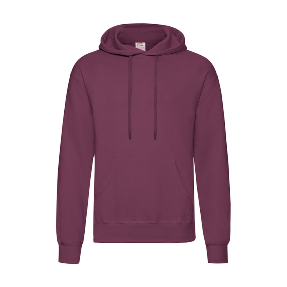 Fruit Of The Loom (L, Burgundy) Mens R Hoodie