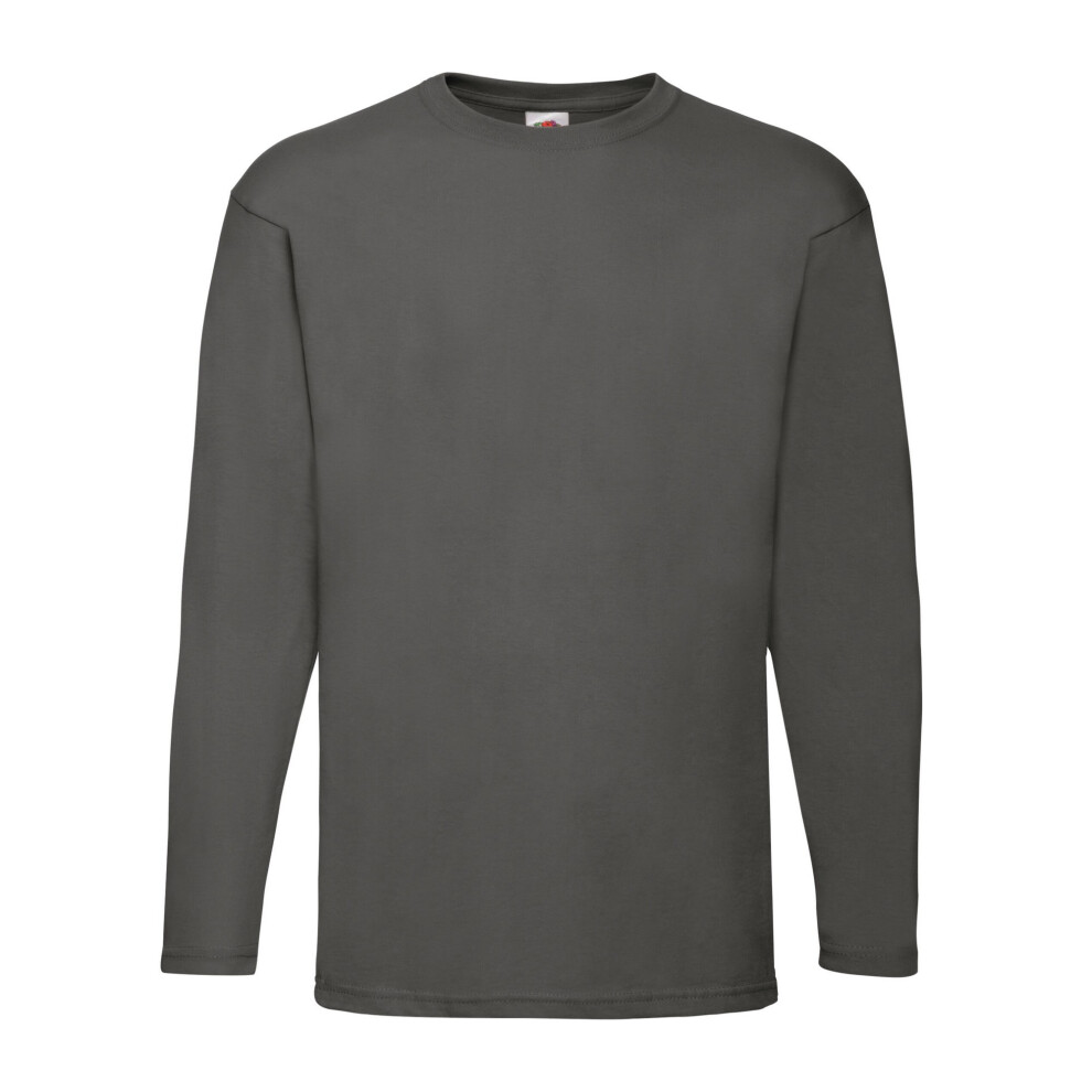 Fruit Of The Loom (Xxl, Light Graphite) Mens Valueweight Heather Long-Sleeved T-Shirt