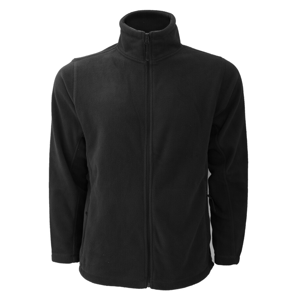 Russell (3Xl, Black) Mens Full Zip Outdoor Fleece Jacket