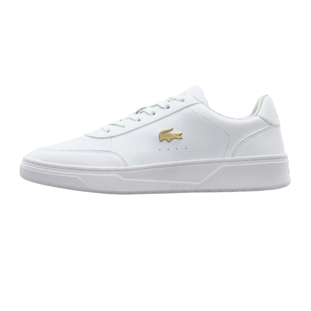 Lacoste (4 Uk, White/Gold) Womens/Ladies Court Pro Trainers